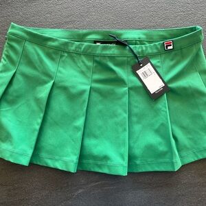FILA NWT Green Pleated Skater Tennis Skirt